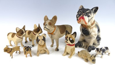 Lot 104 - A small group of papier-mâché and fabric...