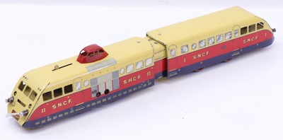 Lot 136 - French Hornby 0 Gauge SNCF 2-car Autorail car,...