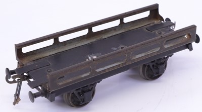 Lot 263 - Believed by Carette, 0-gauge, car carrier...