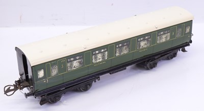 Lot 170 - 1937-41 Hornby No.2 corridor coach, all/3rd...