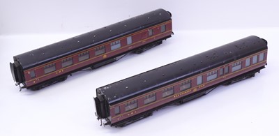 Lot 259 - Two 0 gauge Exley coarse scale coaches, both...