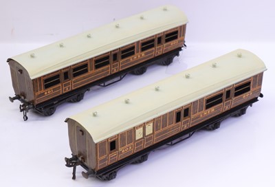 Lot 240 - Two Bing for Bassett-Lowke 0-gauge LNER 1924...
