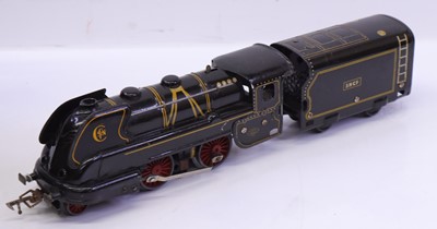 Lot 251 - JEP 0 gauge 2-4-0 loco & tender, electric,...