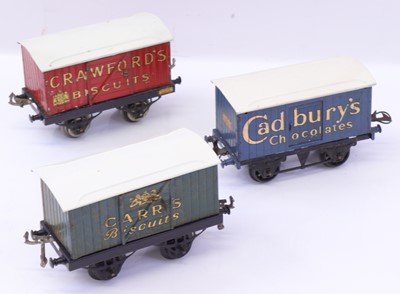 Lot 212 - Three Hornby 0 gauge wagons to include a...