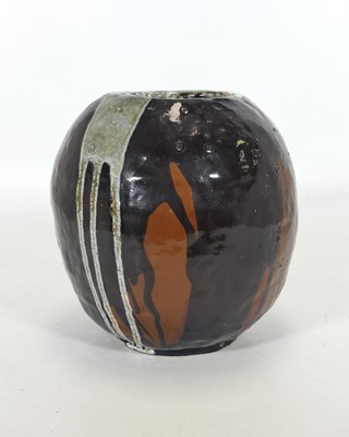 Lot 77 - A studio pottery vase, of bulbous form, with...