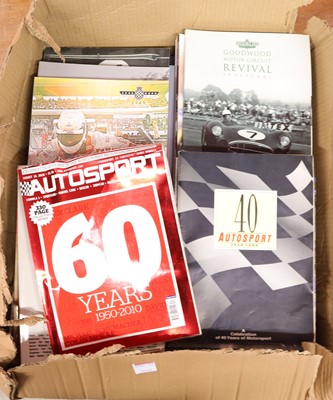 Lot 2055 - A box containing racing interest collectors'...