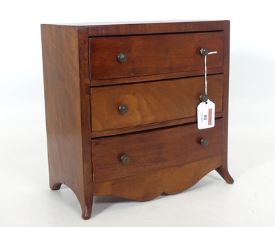 Lot 81 - A 19th century style mahogany bow front...