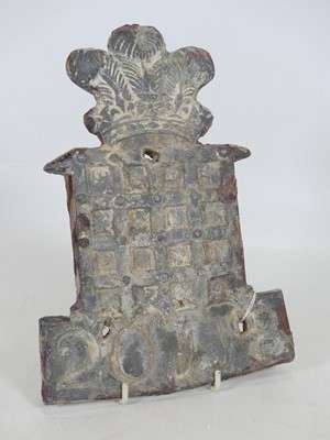 Lot 87 - A lead Westminster Insurance Office fire mark,...