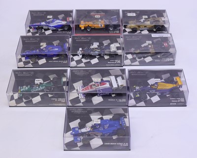 Lot 1944 - Minichamps 1/43 scale group of ten Formula 1...