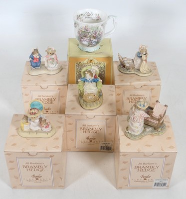 Lot 128 - A collection of Brambly Hedge Border Fine Arts...