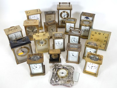 Lot 134 - A collection of carriage clocks, various...
