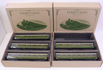 Lot 316 - Darstaed 0-gauge set of five Southern bogie...