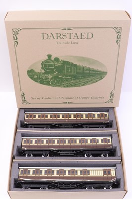 Lot 340 - Darstaed 0-gauge set of three LB&SCR bogie...