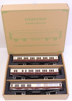 Lot 341 - Darstaed 0-gauge GWR set B of three bogie top...