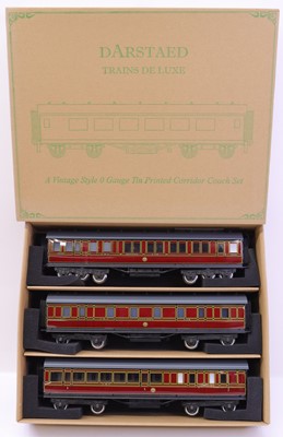 Lot 338 - Darstaed 0-gauge set of three main line bogie...