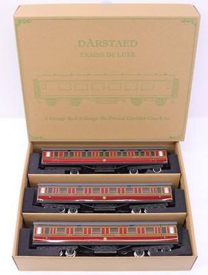 Lot 339 - Darstaed 0-gauge set of three main line bogie...