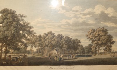 Lot 1007 - After J. Sandby - The Moat Island, colour...