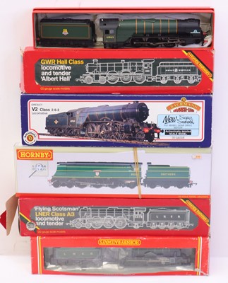 Lot 570 - Six 00 gauge locos: Bachman V2, 2-6-2 loco &...