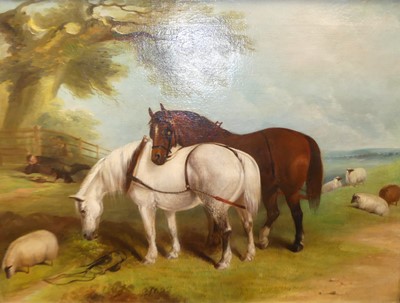 Lot 1015 - Circa 1900 English school - Landscape with...