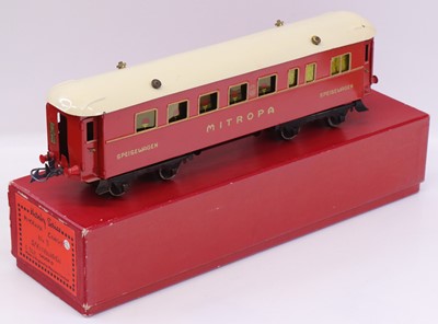 Lot 168 - Hornby 1934-41 completely repainted red No.3...