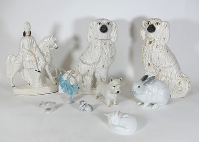 Lot 156 - A Rörstrand porcelain model of a rabbit,...