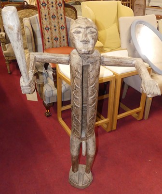 Lot 1172 - An African tribal carved hardwood fertility...