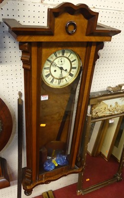 Lot 1187 - An early 20th century walnut Vienna droptrunk...