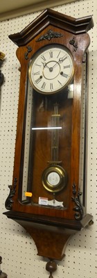 Lot 1194 - An early 20th century walnut Vienna droptrunk...