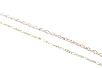 Lot 347 - A modern 9ct gold curb link bracelet, 18cm,...