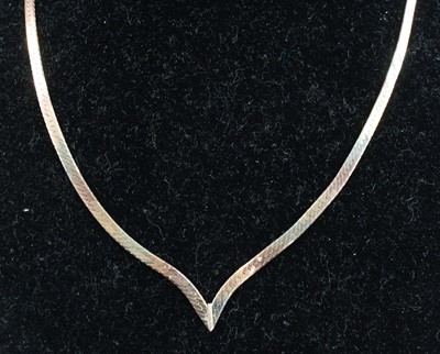 Lot 358 - A modern 9ct three colour gold flat link...