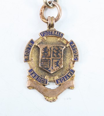 Lot 360 - A vintage 9ct gold sporting medal awarded by...