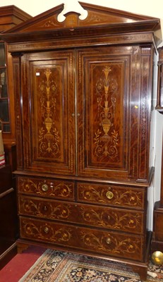 Lot 1212 - A circa 1900 Sheraton Revival mahogany and...
