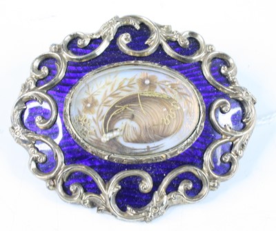 Lot 363 - A Victorian pinchbeck and guilloche enamel...