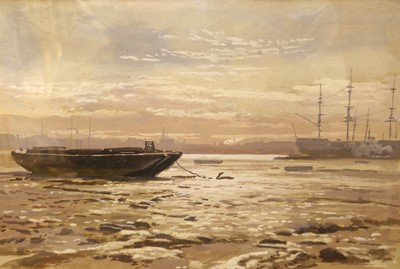 Lot 1039 - Early 20th century English school - Boats at...