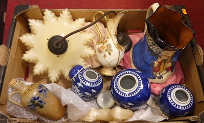 Lot 212 - A Chinese ginger jar and cover, underglaze...