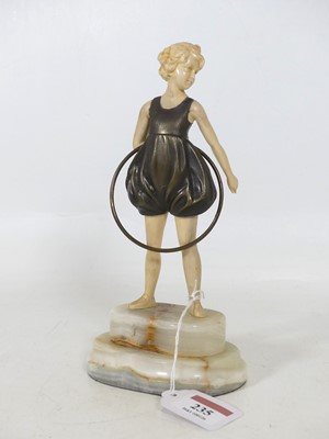 Lot 235 - An Art Deco style simulated ivory and...