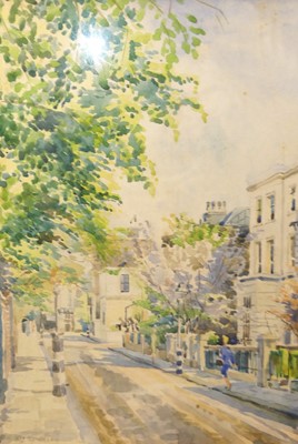Lot 1073 - M.J. Rendell (1896-1980) - A London street in...