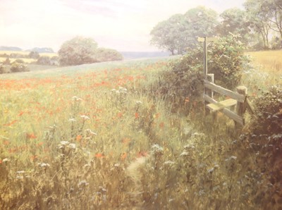 Lot 1074 - A set of three reproduction landscape prints