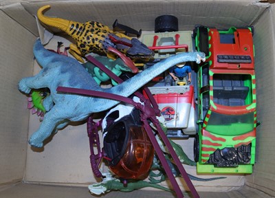Lot 1519 - One tray of Jurassic World Dinosaurs vehicles...