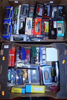 Lot 1520 - Two trays of 1/43 scale diecast miniatures to...
