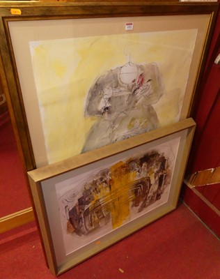 Lot 1103 - After Robert Rauschenberg - Yellow body,...