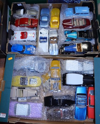 Lot 1538 - Two trays containing a quantity of 1/18 and...