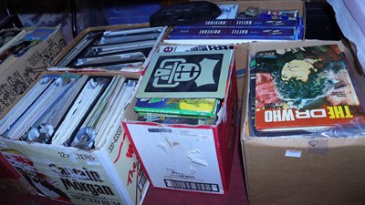 Lot 1549 - Five boxes of various Dr Who related...