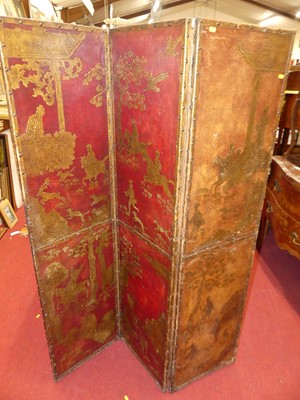 Lot 1248 - An early 20th century leather, gilt decorated...