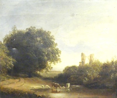 Lot 1109 - Mid 19th century English school - Cattle and...