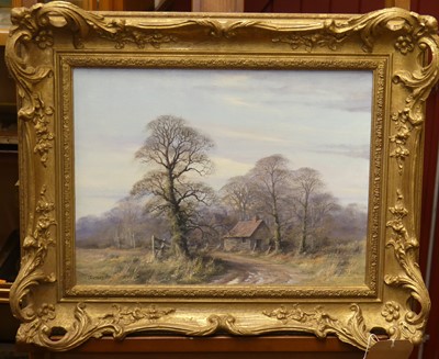 Lot 1133 - Caesar - Pair; Wooded landscapes, oil on...