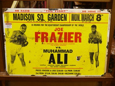 Lot 1137 - A reproduction enamel sign advertising The...