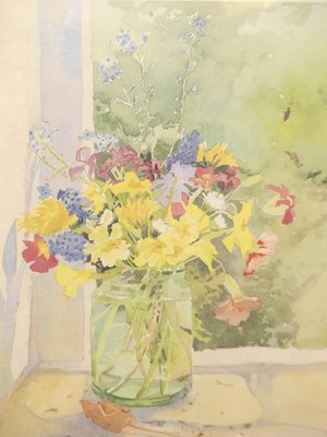 Lot 1147 - Beryl Varney - In the hedgerow, watercolour,...