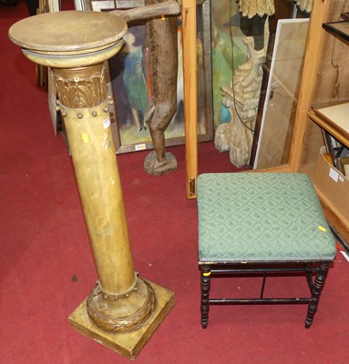 Lot 1284 - A decorative painted and gilt decorated...