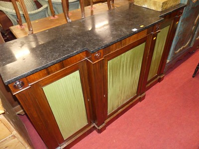 Lot 1285 - A Victorian rosewood and later black slate...